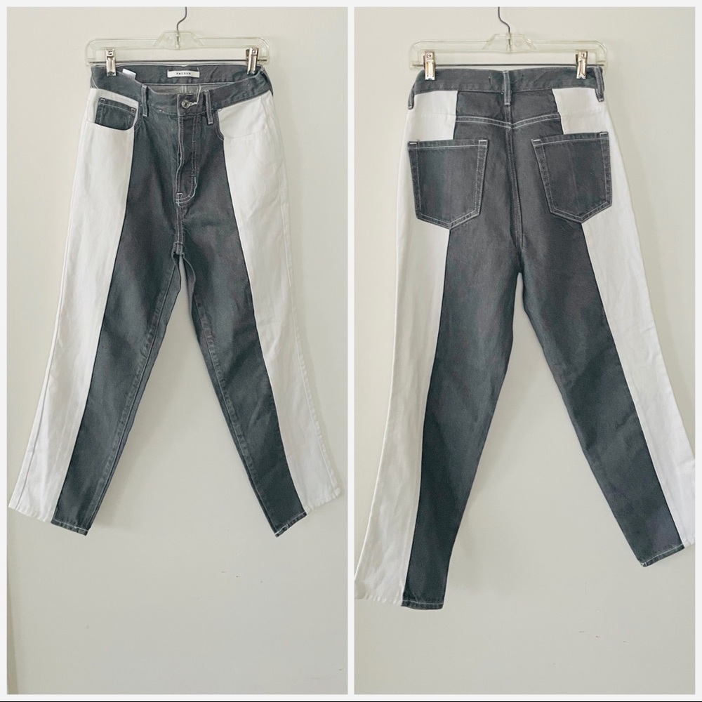 FINAL PRICE! 
Pacsun Two Tone High Rise Festival Jeans Size 26 NWOT